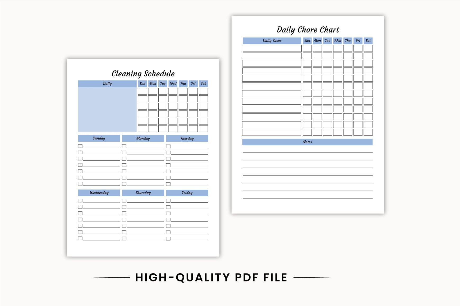 Cleaning Chore Planner