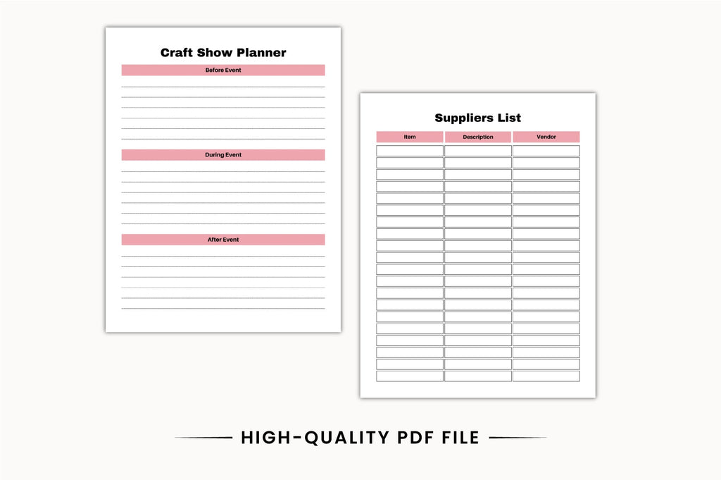 Creative Craft Business Planner