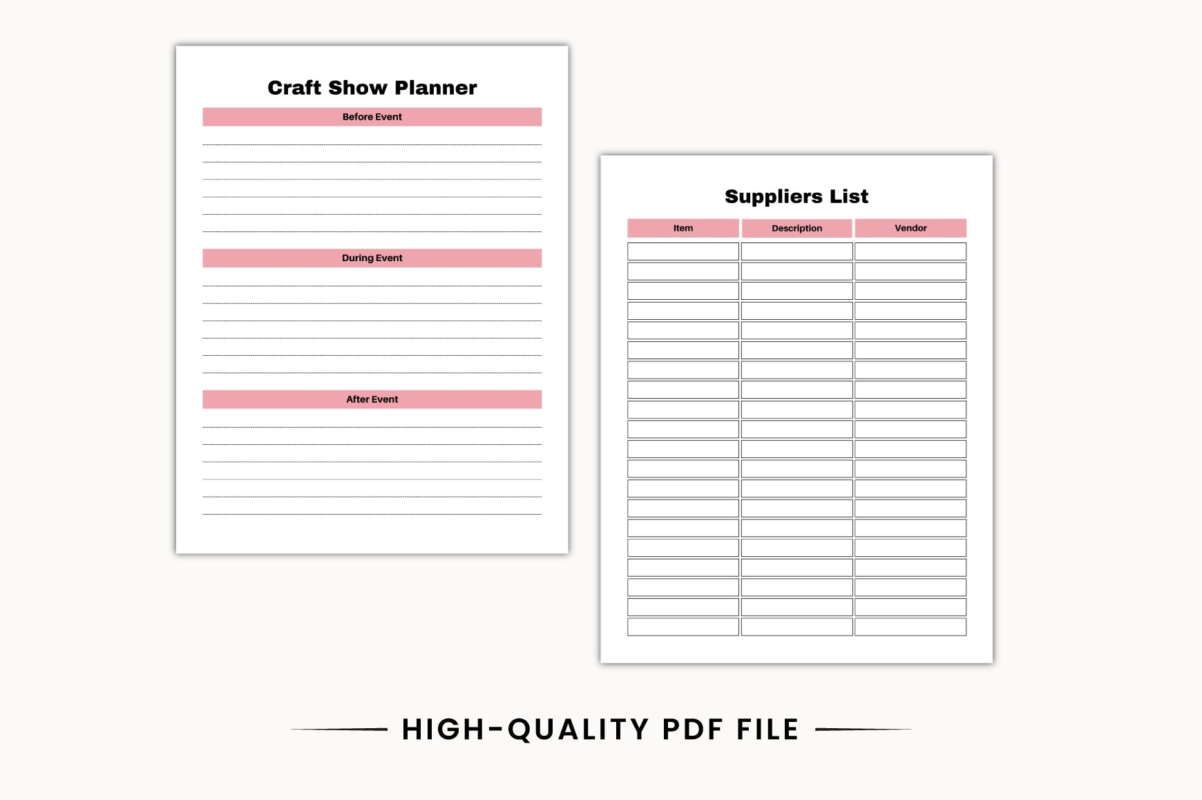 Creative Craft Business Planner