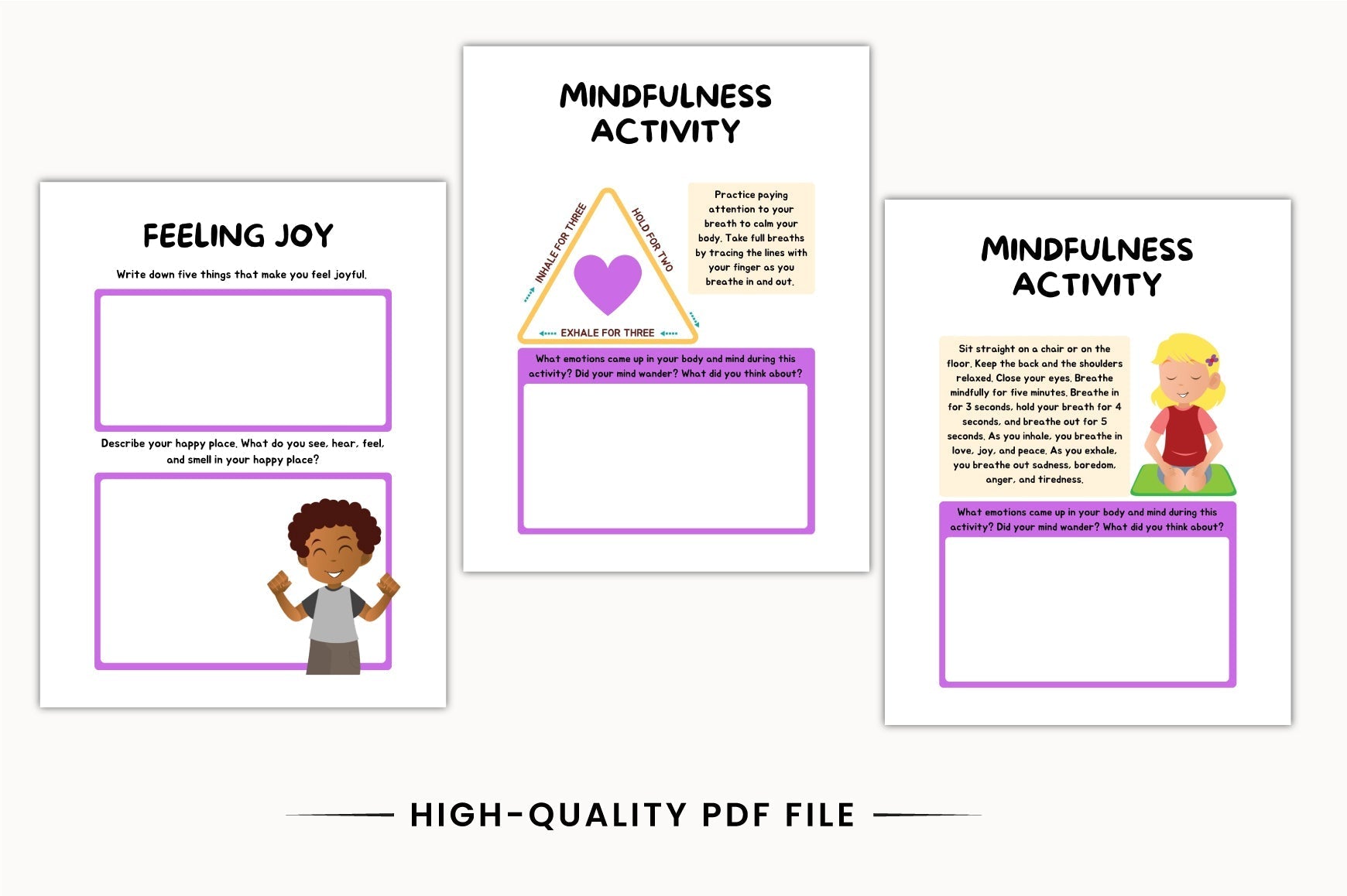 Kids Mindfulness Journal