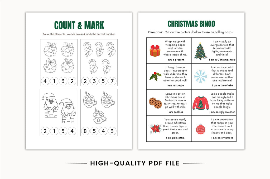 Christmas Holiday Activity Planner