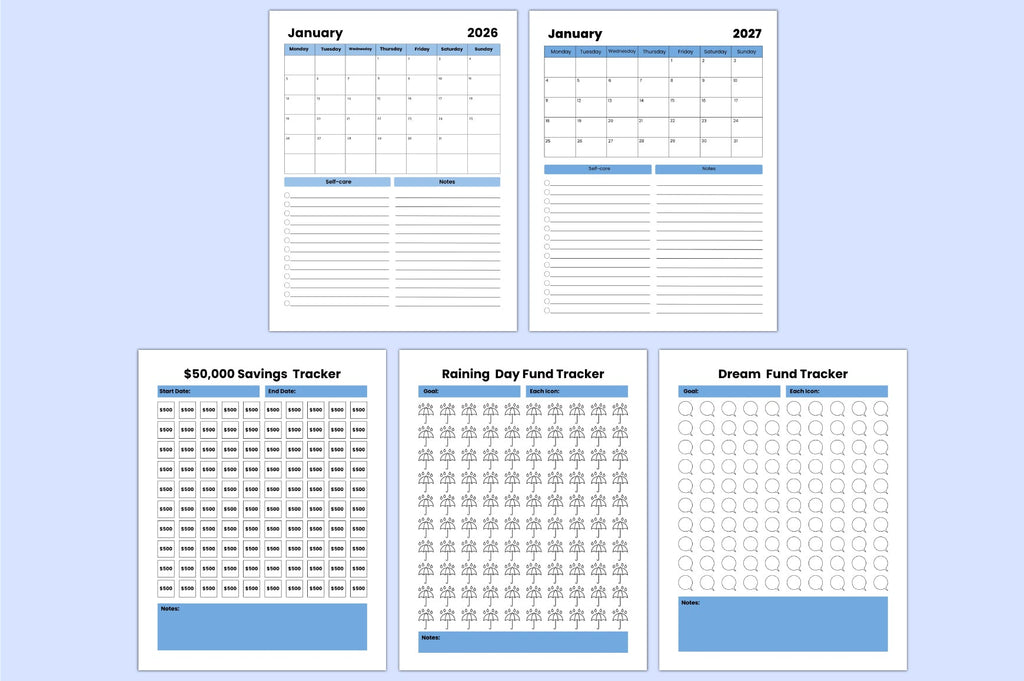 Money Savings Challenge Planner