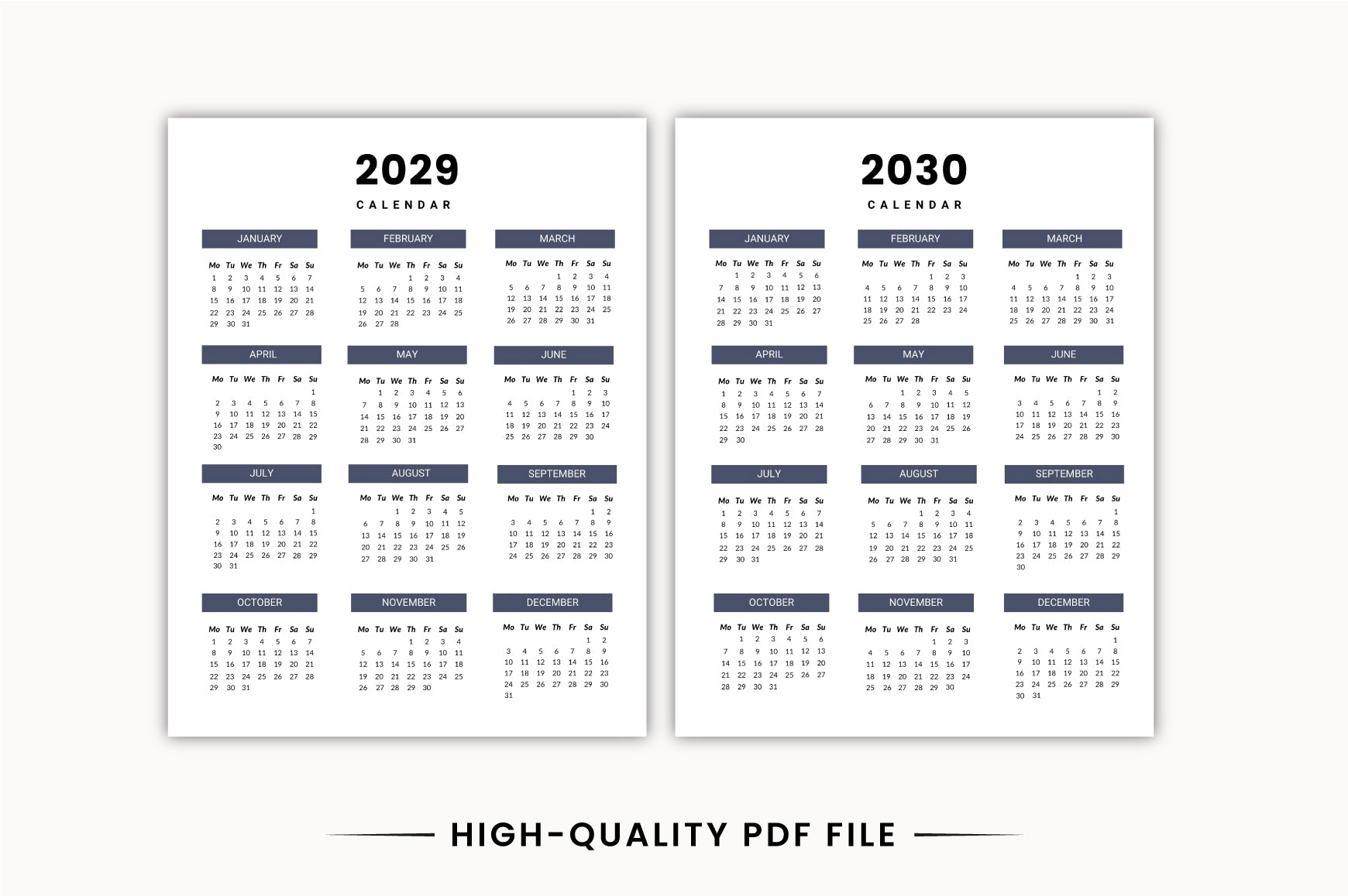 Long Term Monthly Planner