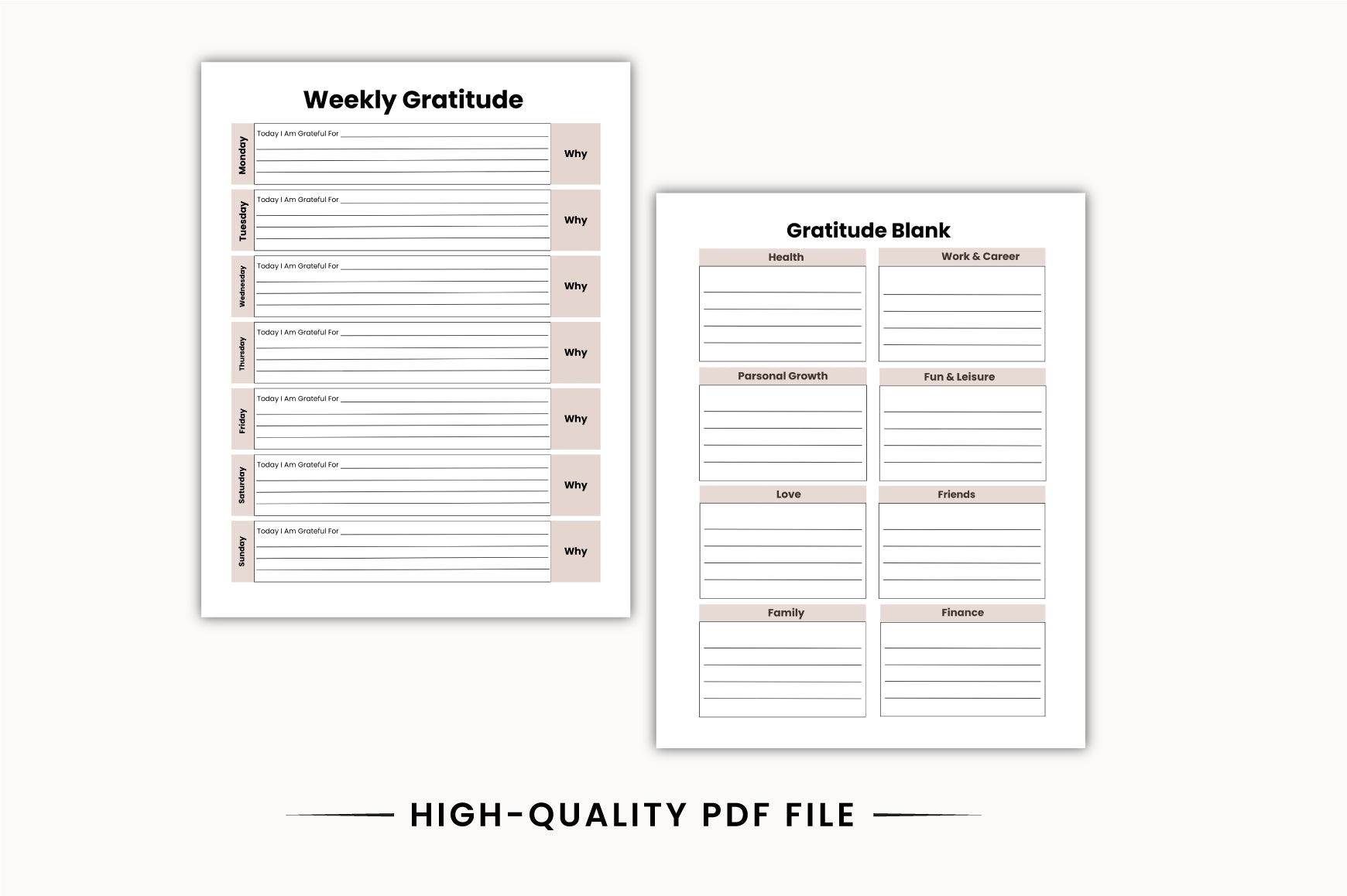 Gratitude Self-Reflection Journal