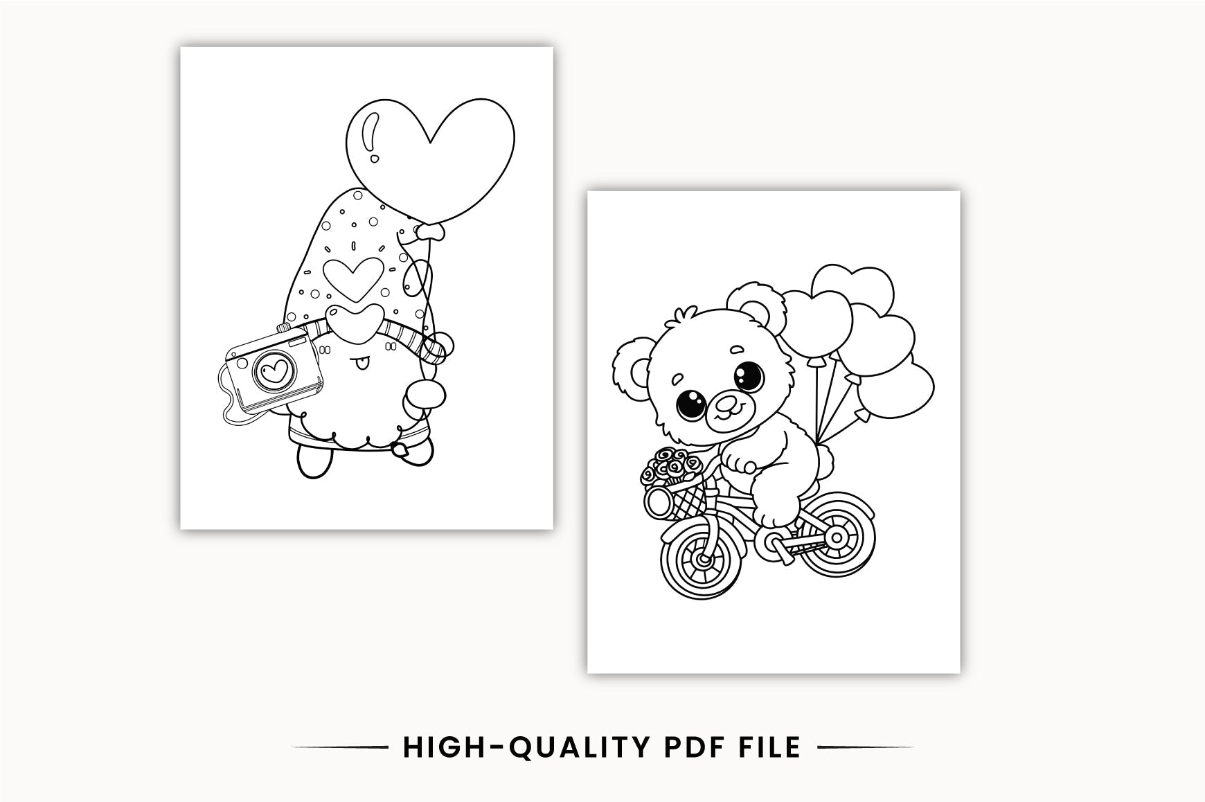 Love Theme Coloring Planner