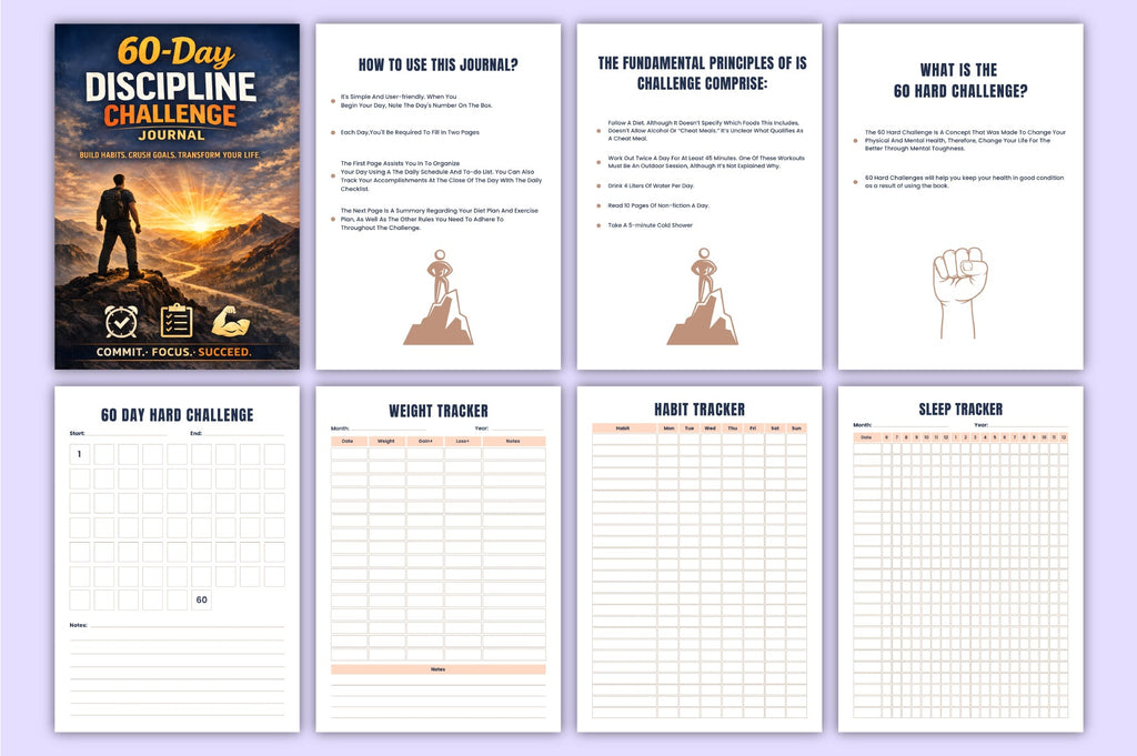 Day Discipline Challenge Journal