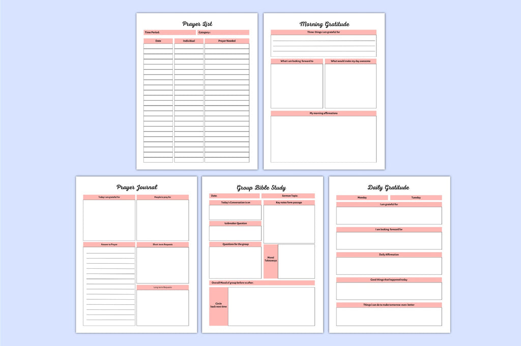 Bible Devotional Planner