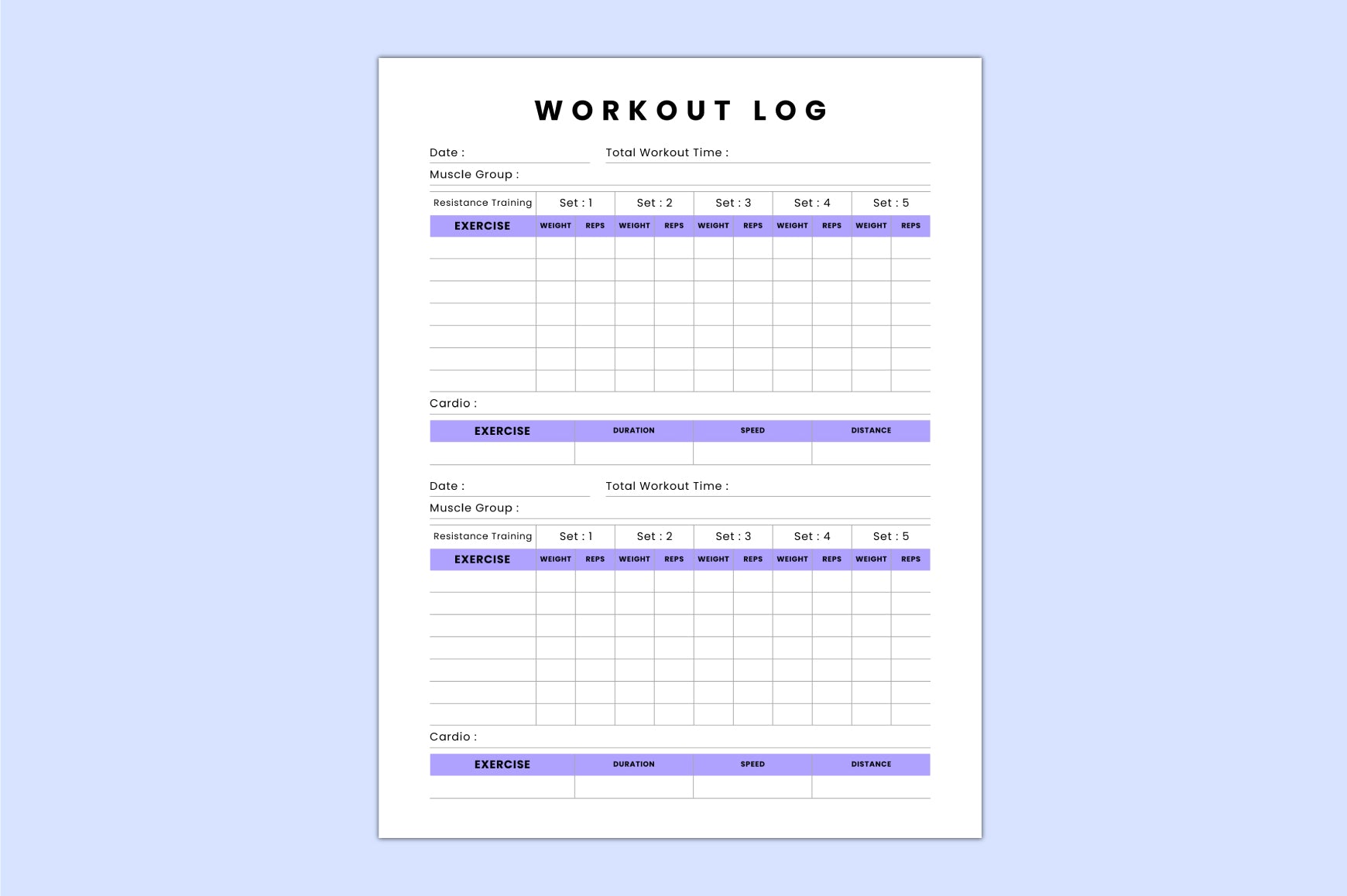 Workout Planner