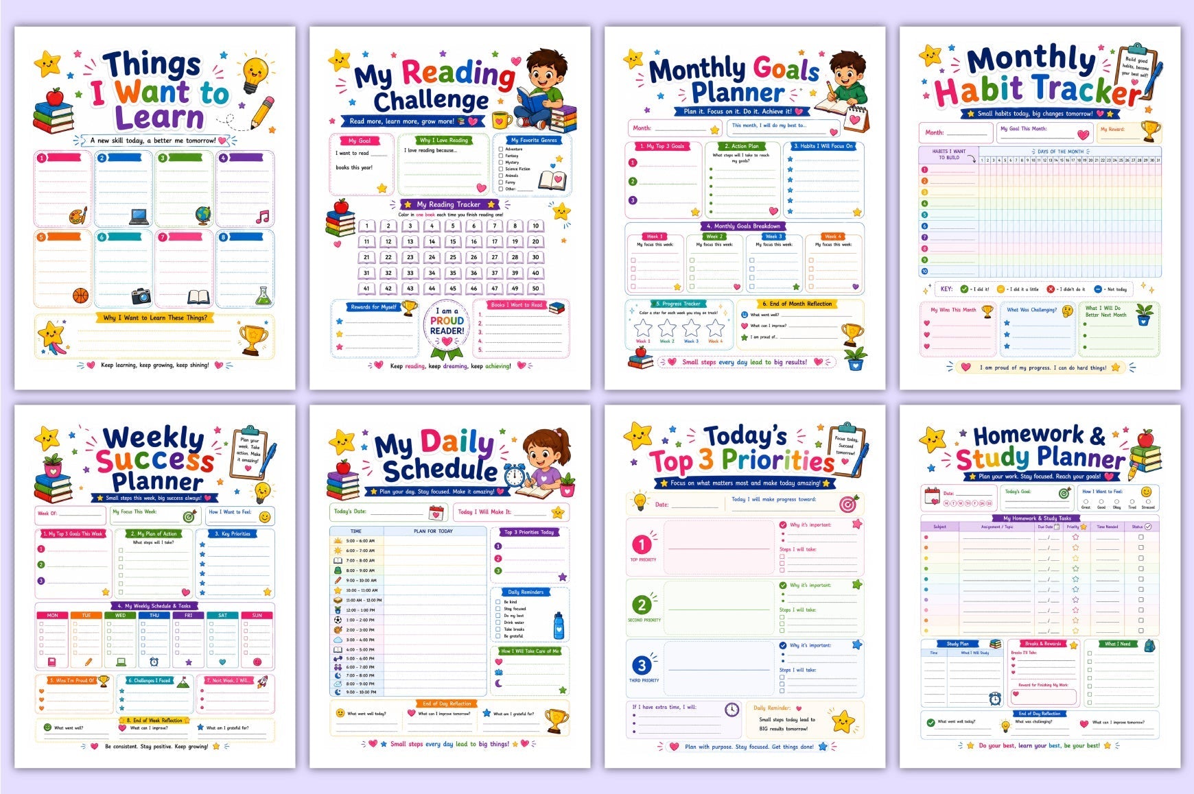 Future Achievers For Kids Planner