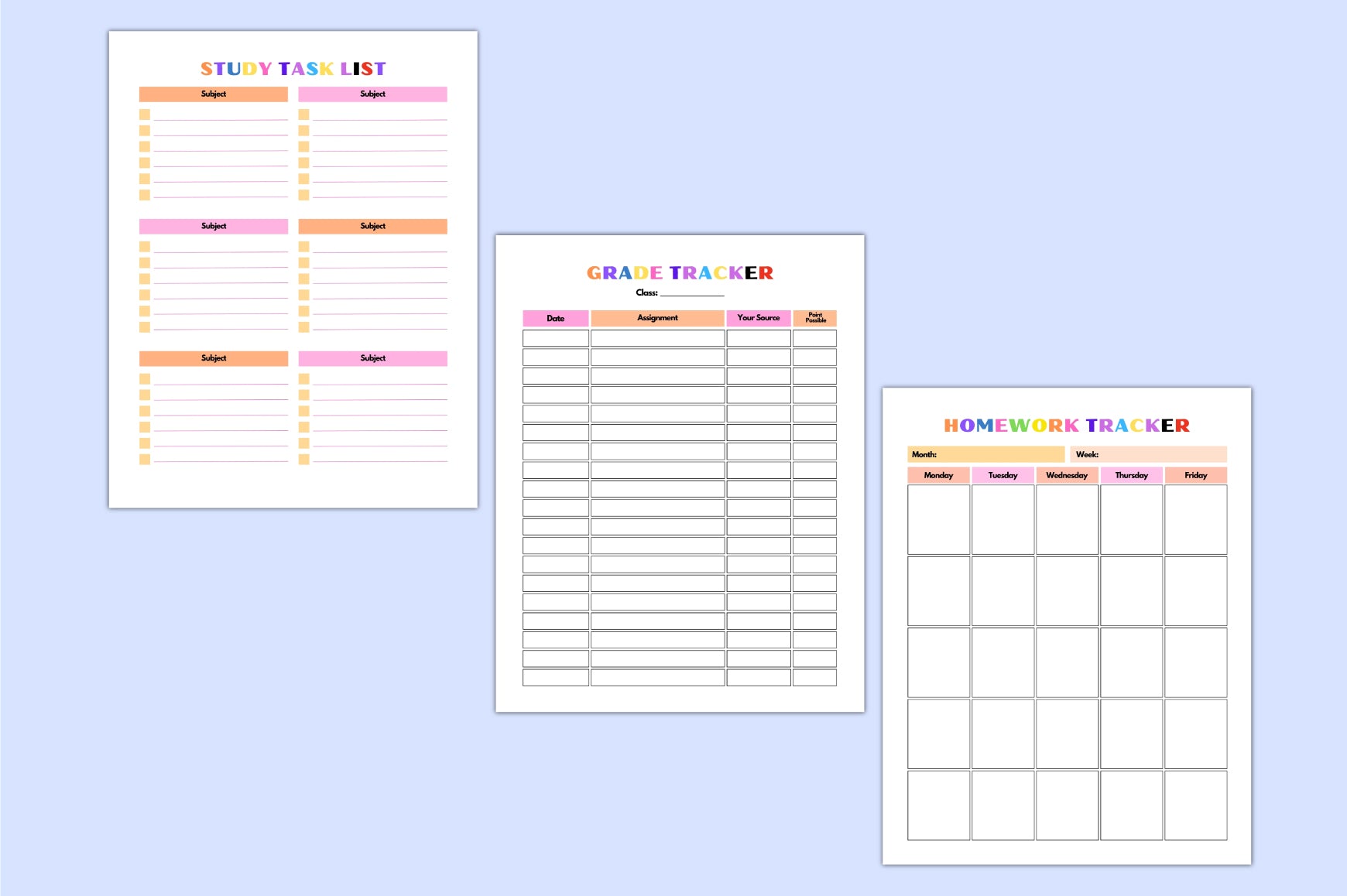 Adhd Daily For Kids Planner