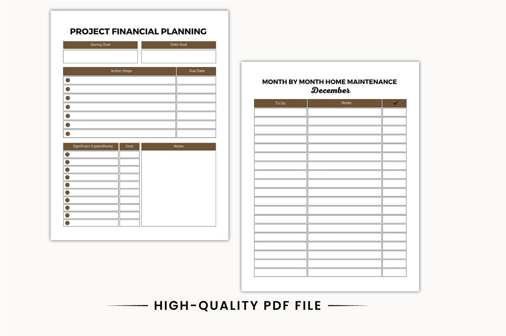 Household Maintenance Planner
