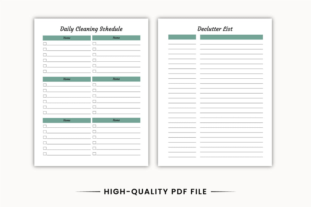 Home Cleaning Planner