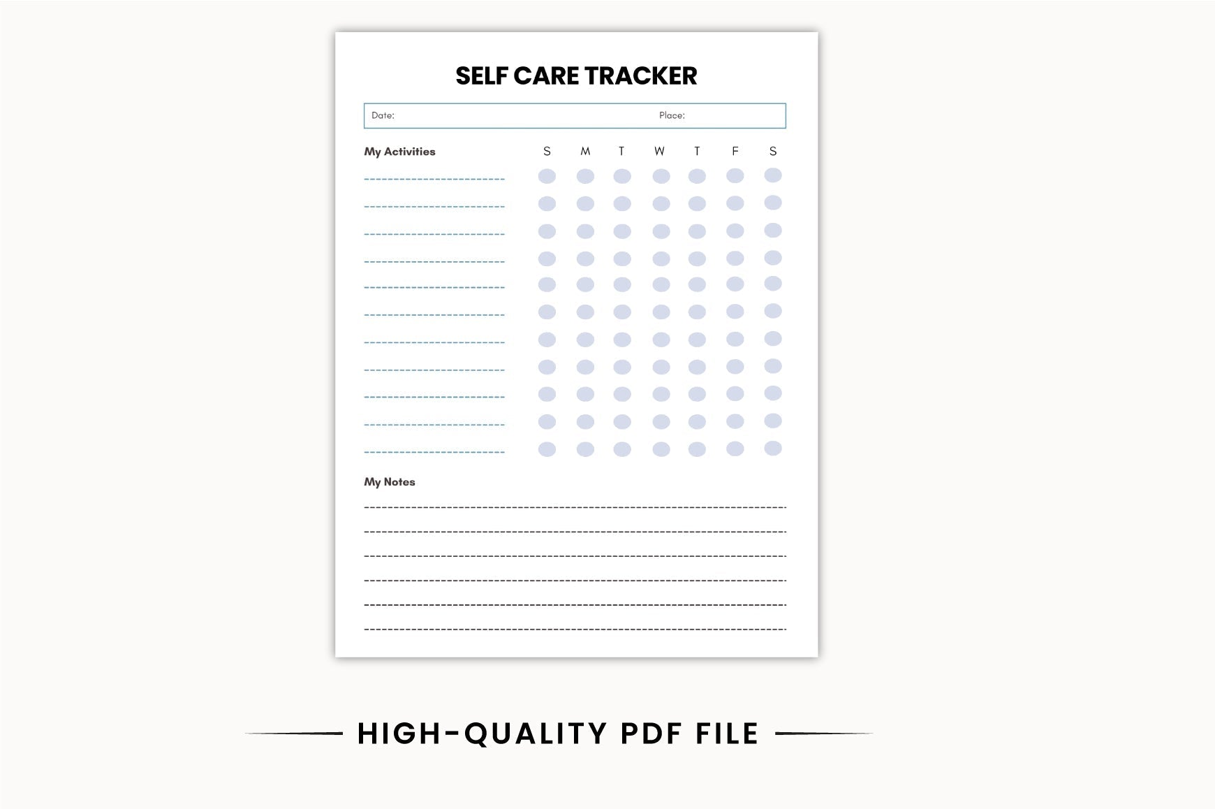 Adult ADHD Focus Planner printable PDF instant download