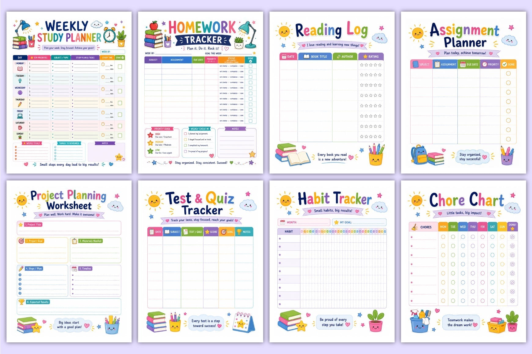 Kids Productivity Planner