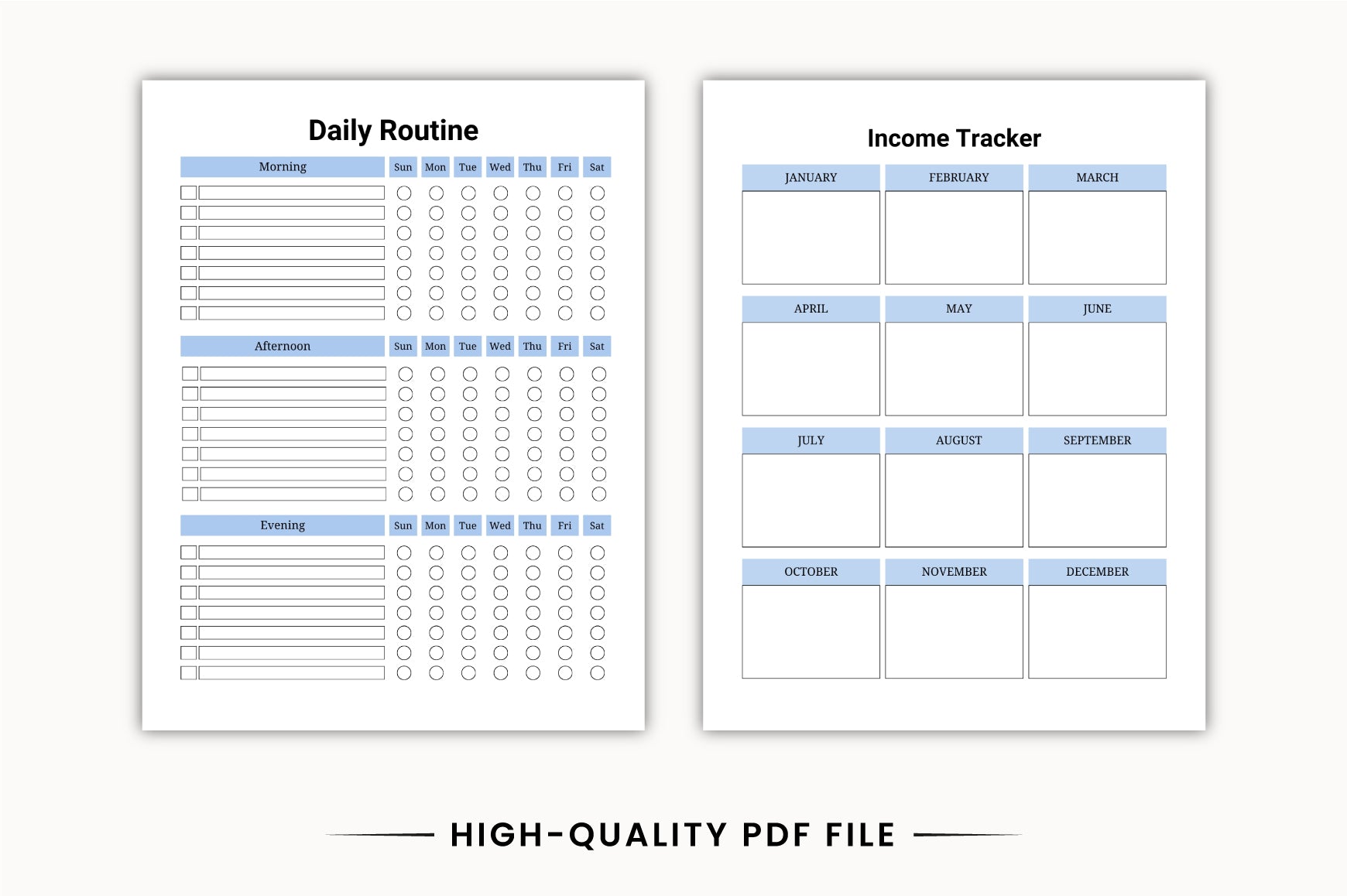 ADHD Organized Life Planner complete printable planner bundle