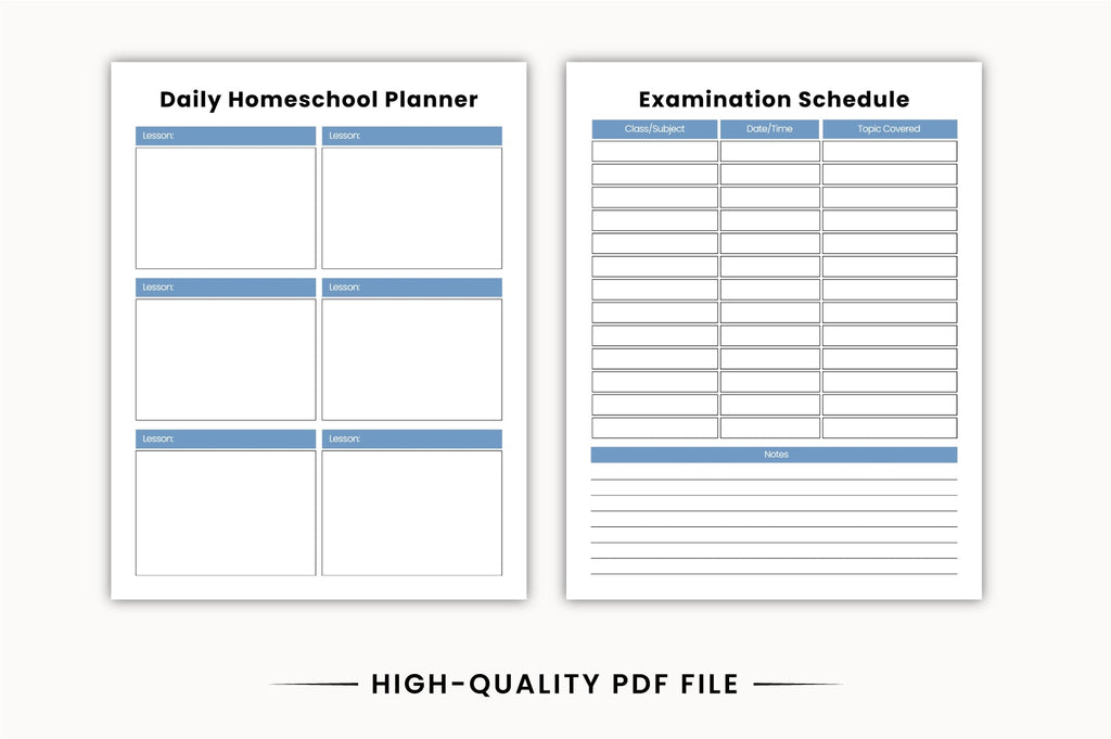 Homeschool Lesson Planner