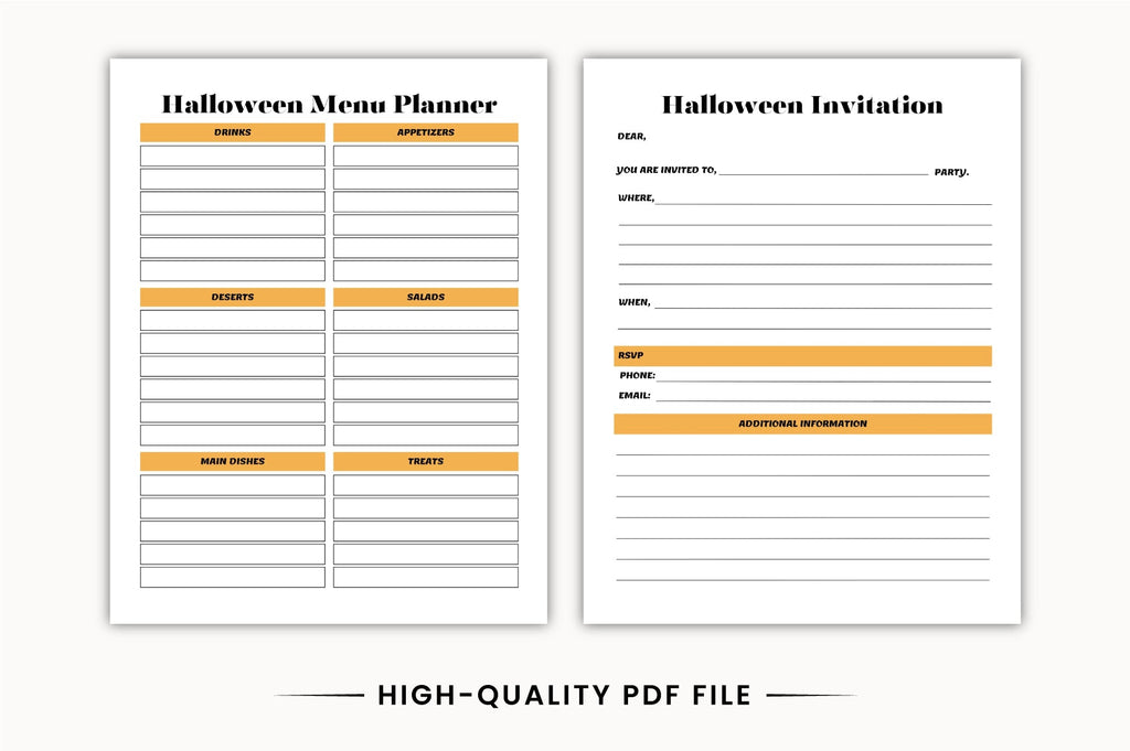 Halloween Party Planner