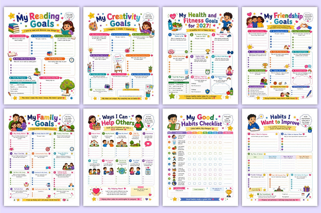 Goal Setting For Kids Workbook