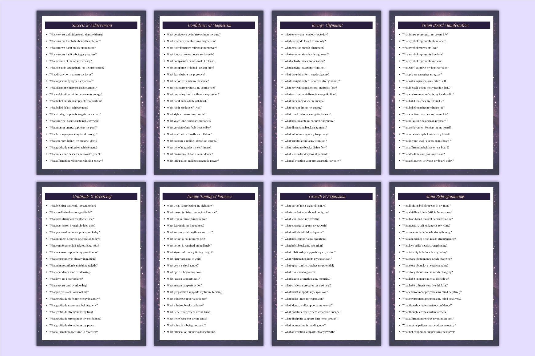 Manifestation Attraction Prompts