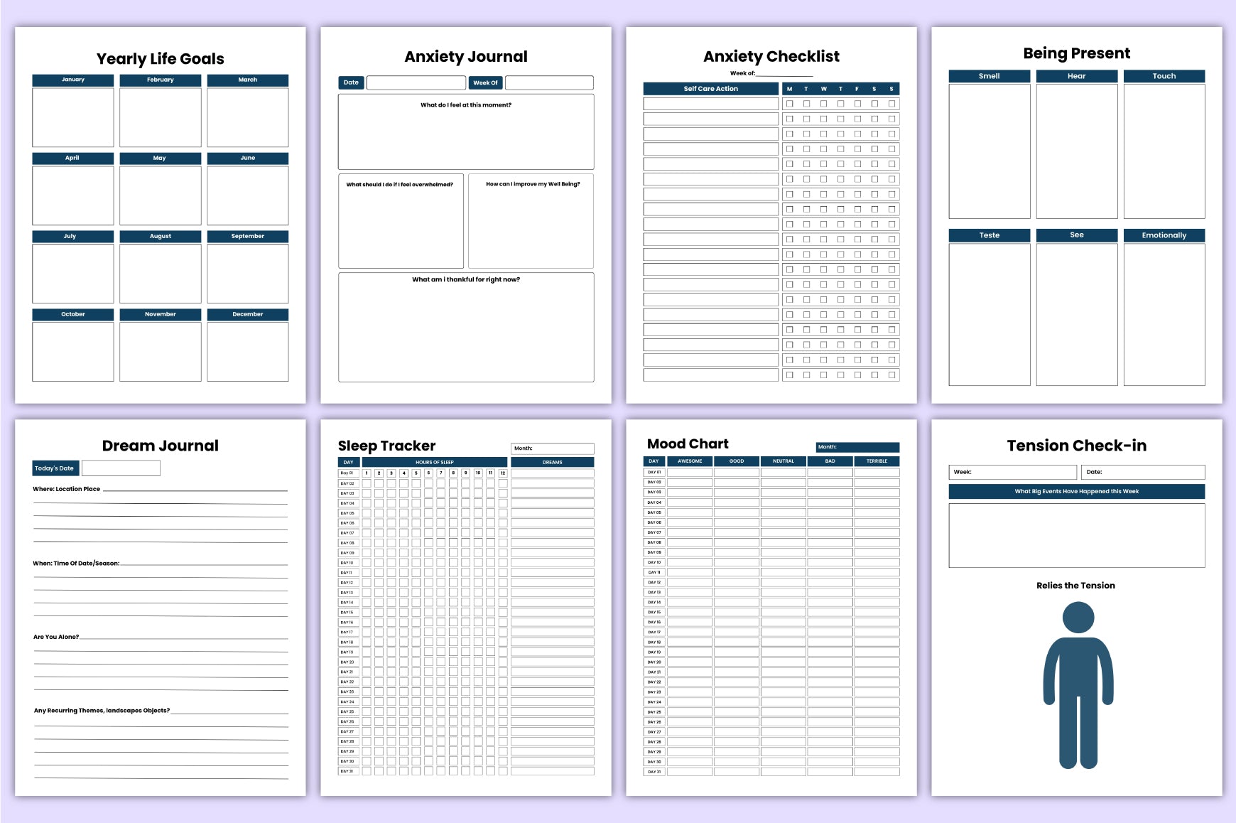 Anxiety Depression Planner