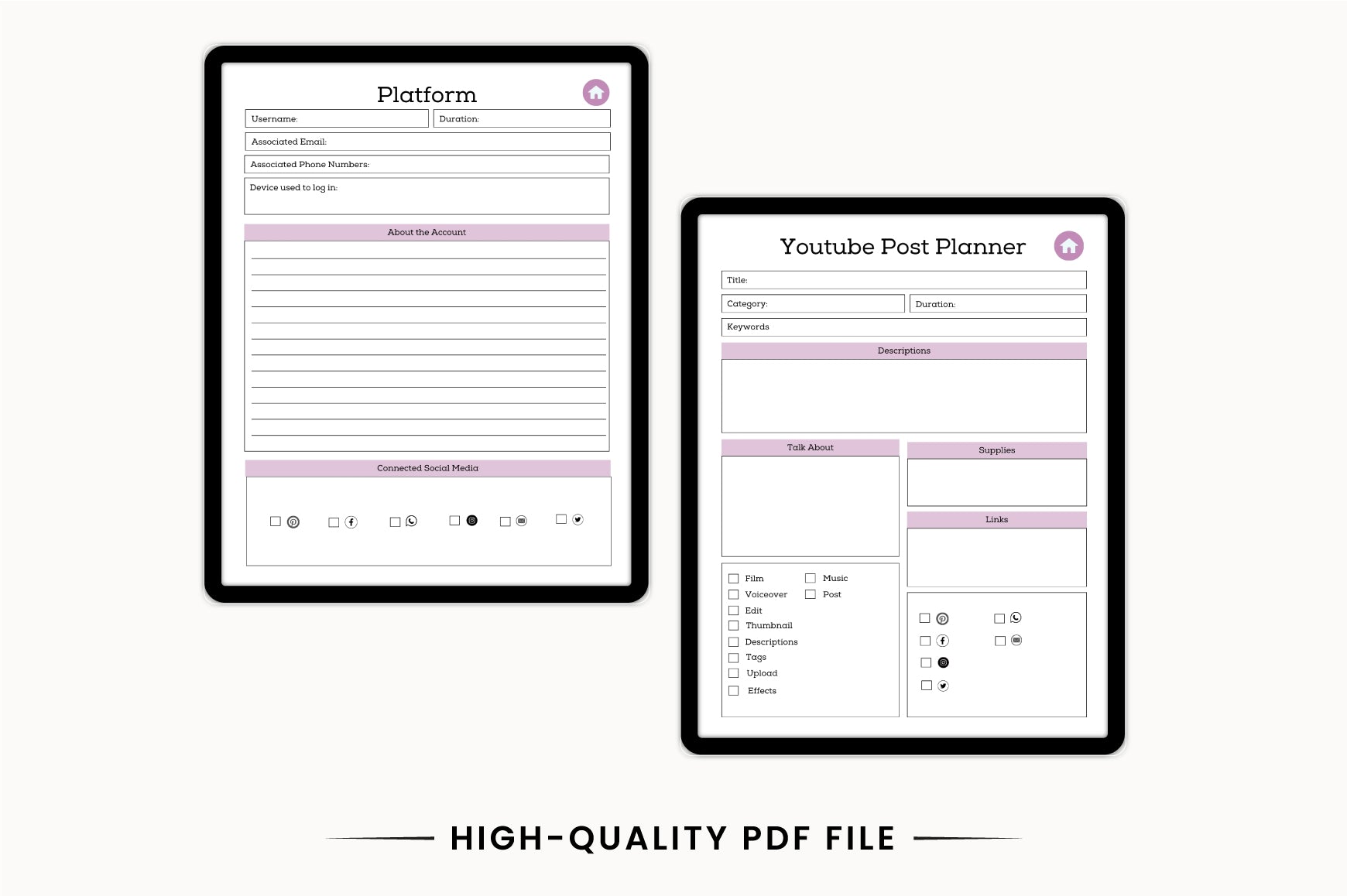 Social Media Content Planner