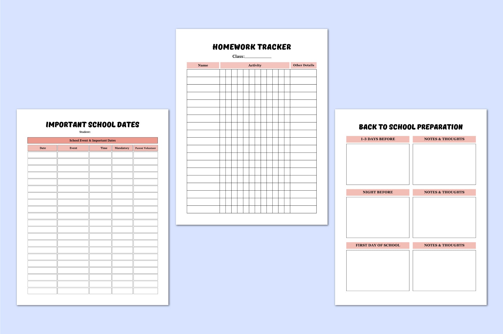 School Study Planner