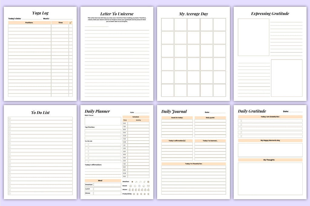 Vision Board Life System Planner