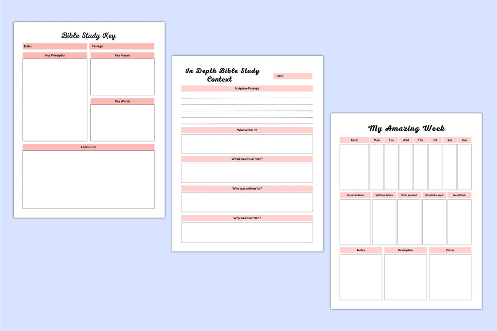 Bible Devotional Planner