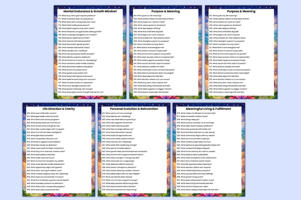 Mental Health Prompts