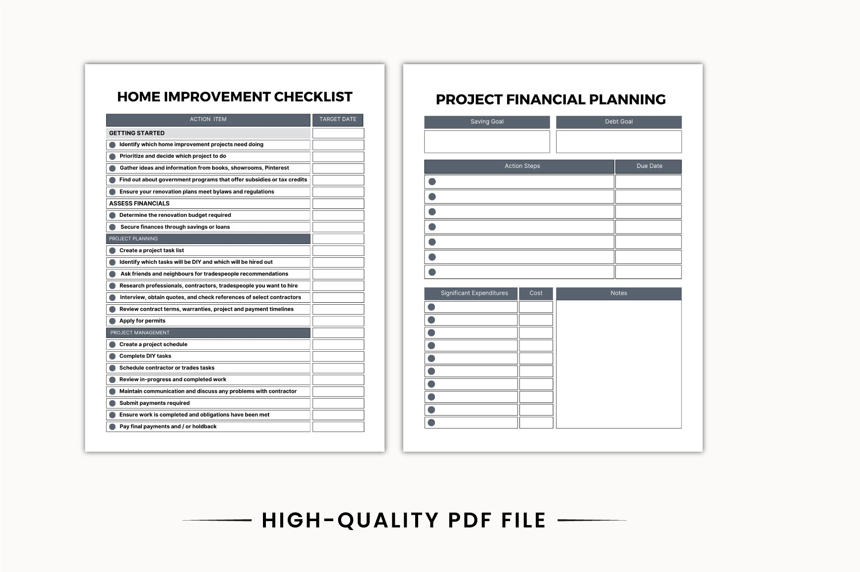 Home Care Repair Planner