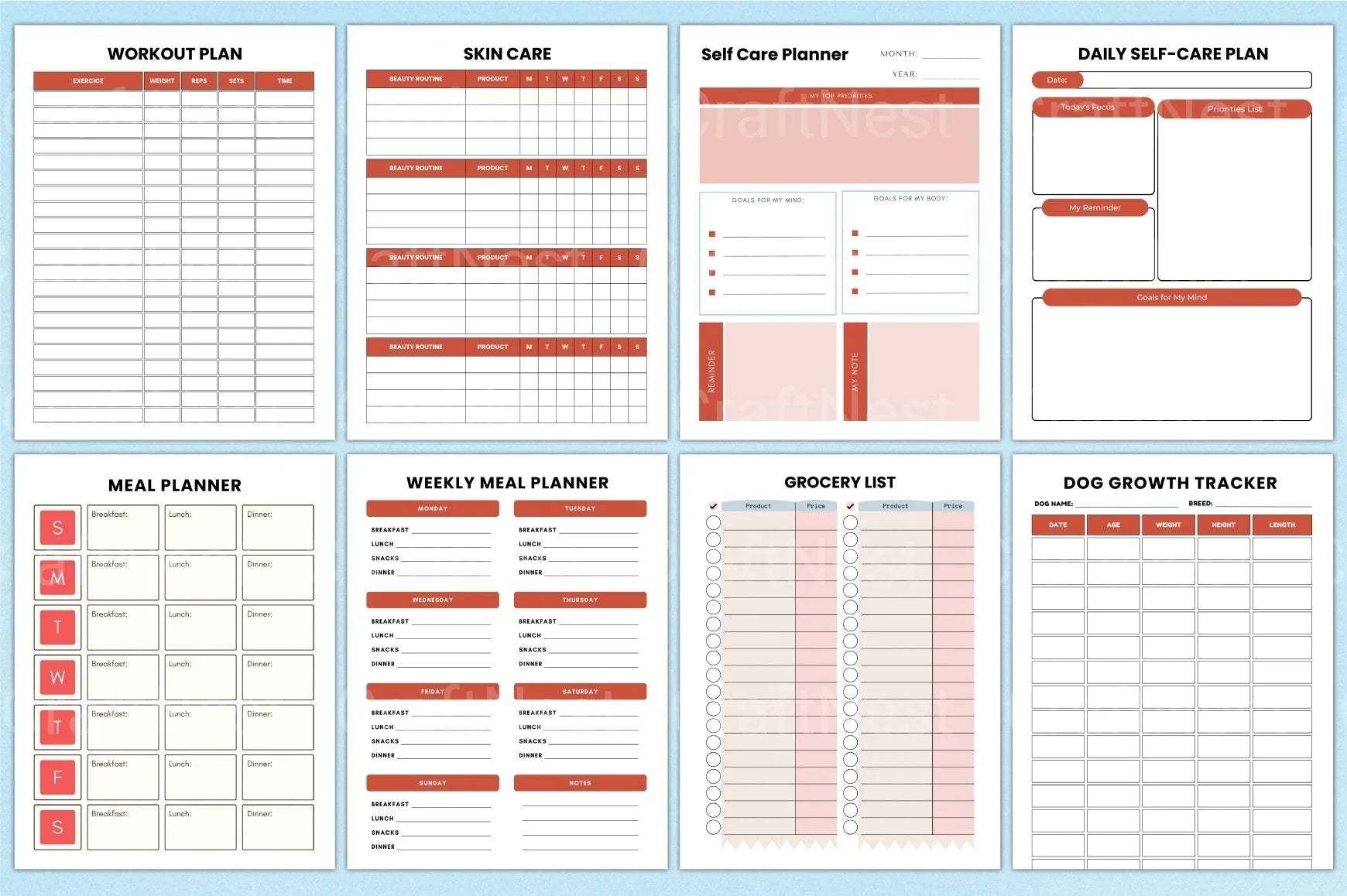 Adult ADHD Planner for Effective Organization task management and organization worksheets