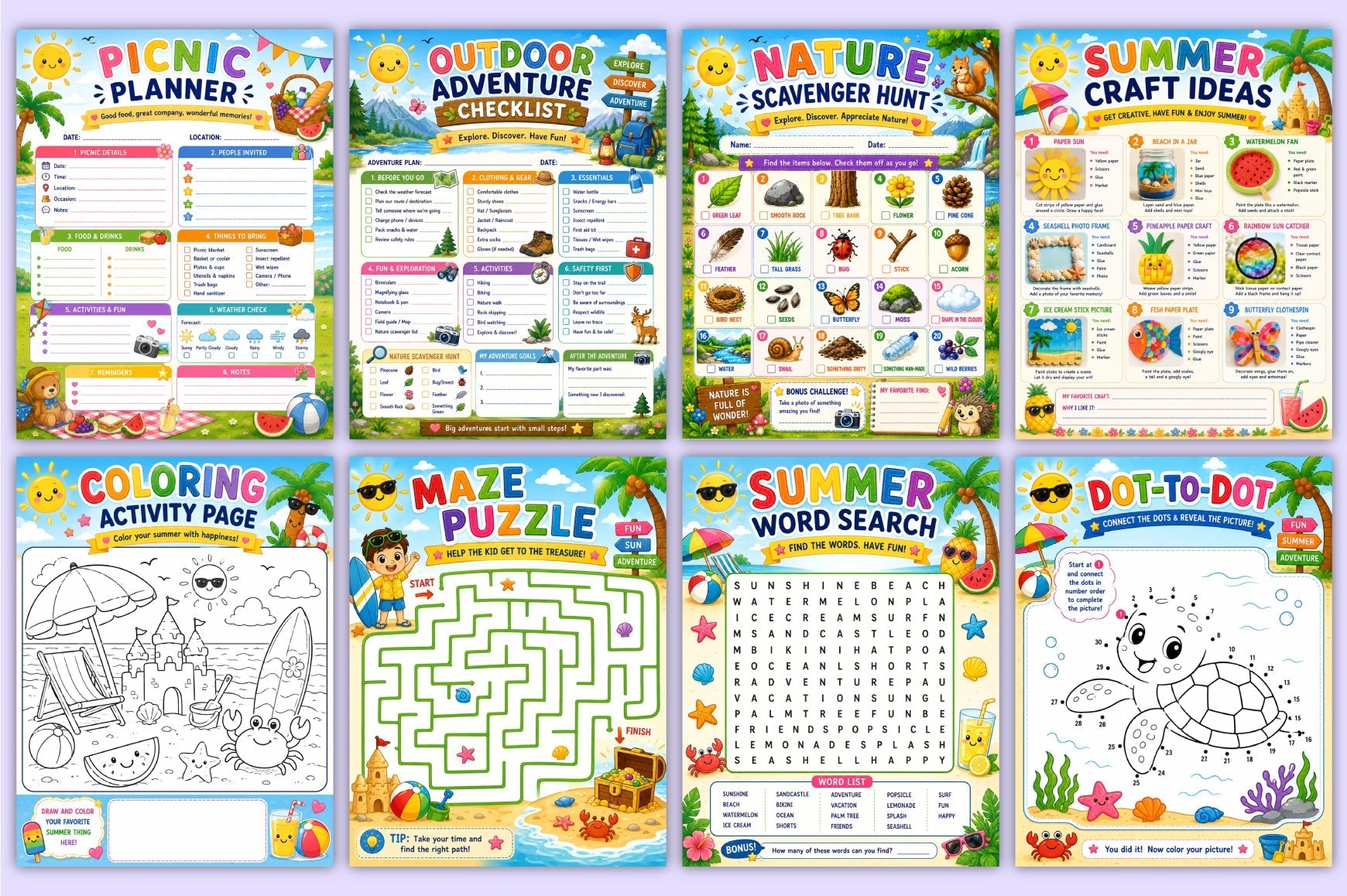 Kids Summer Activity Planner