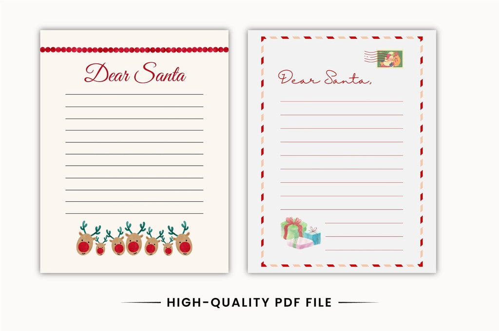 Dear Santa Christmas Activity Planner