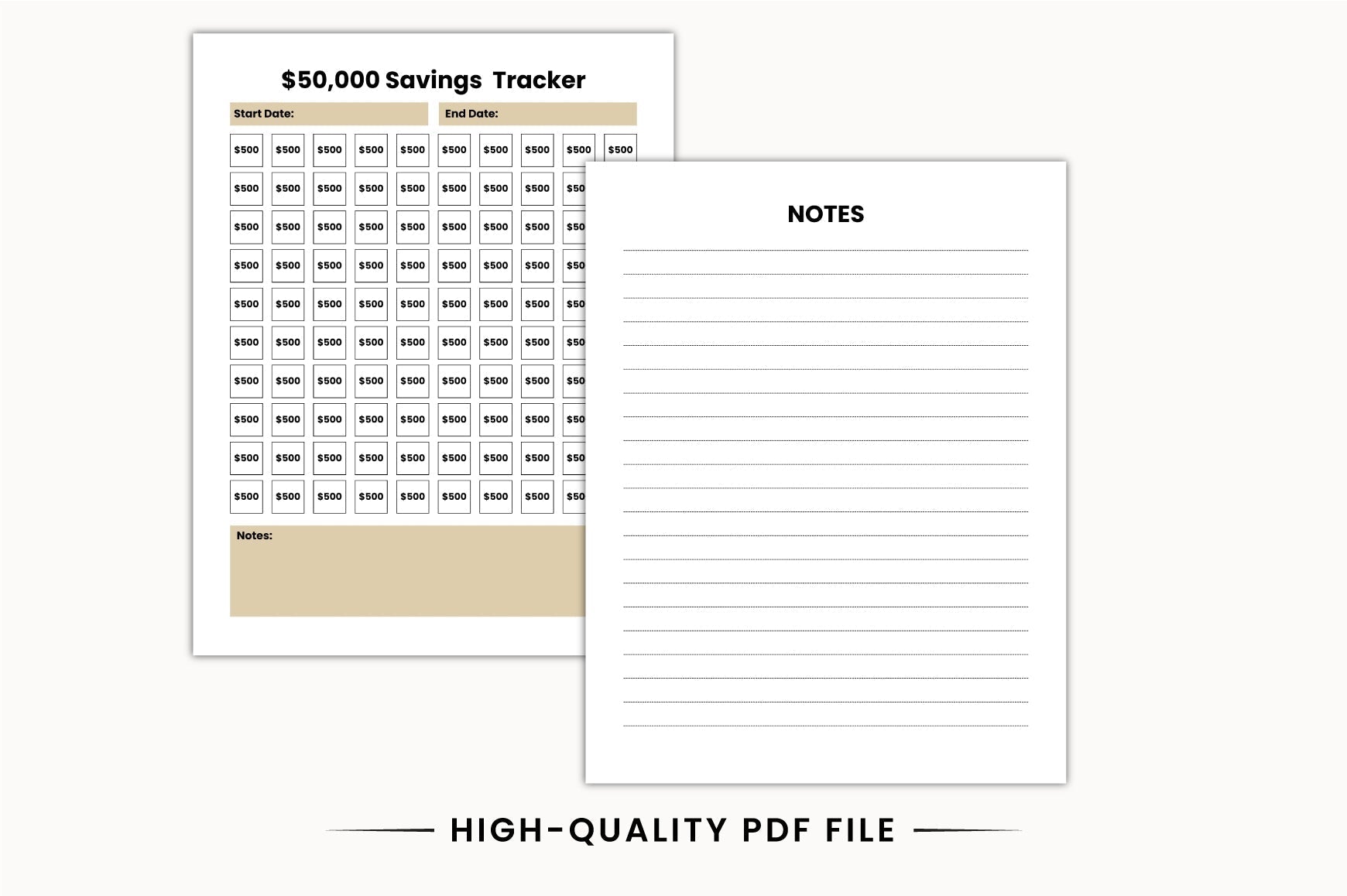 Personal Budget Savings Journal