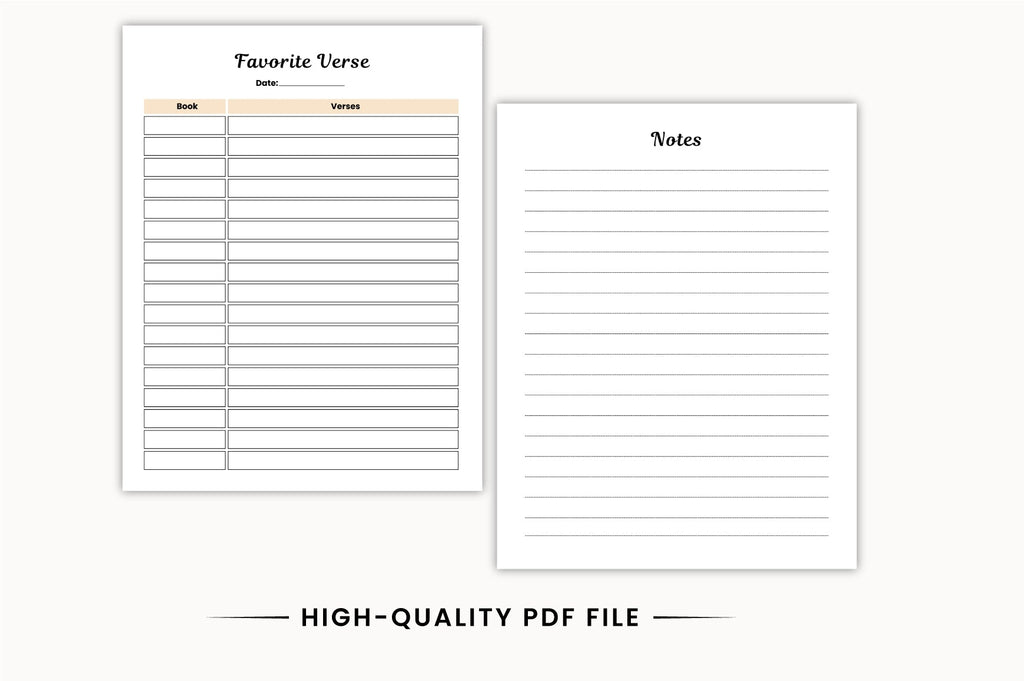 Christian Devotional Planner