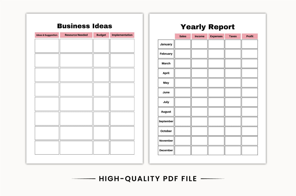 Creative Craft Business Planner