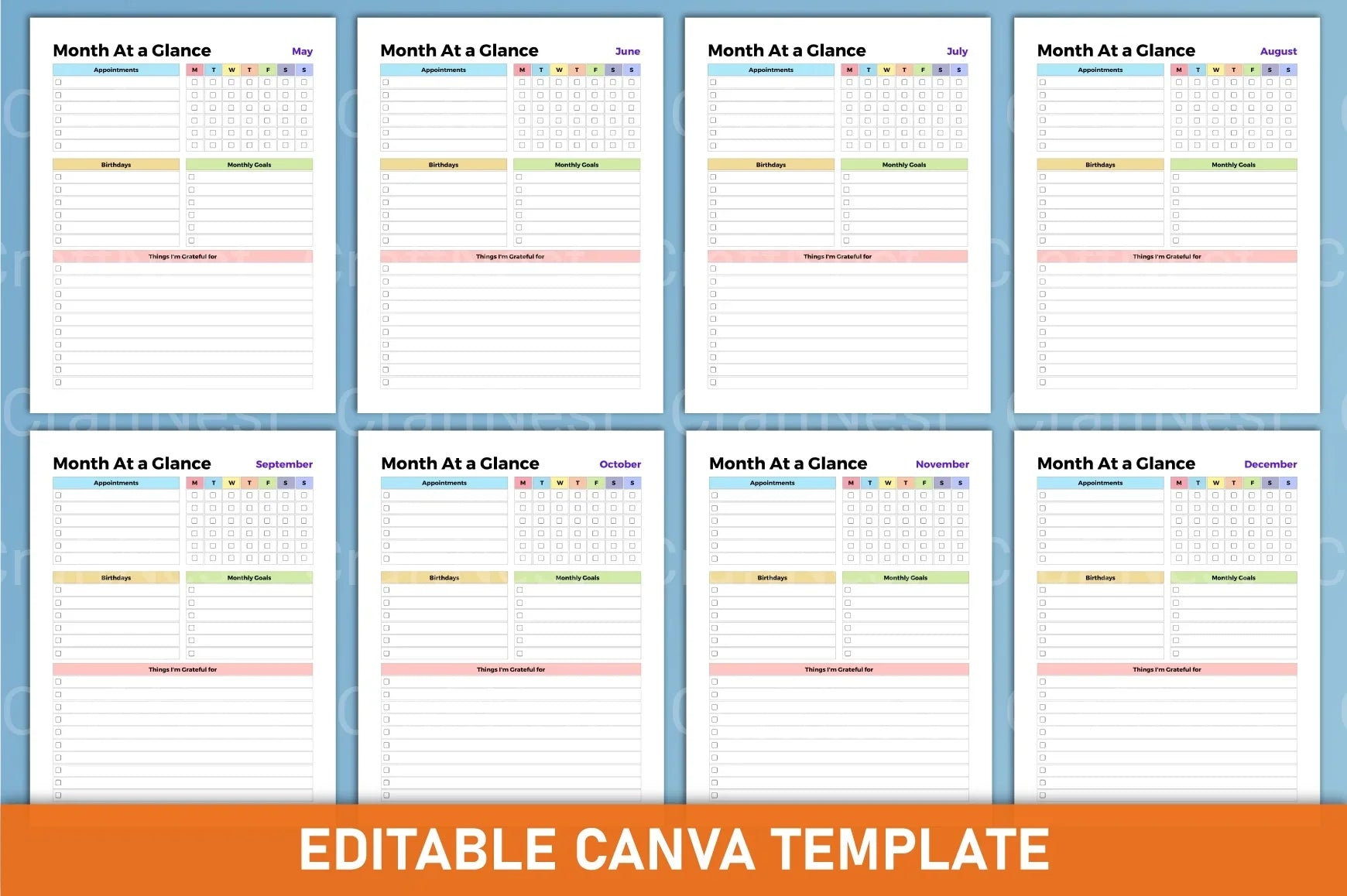 ADHD Printable Planner school planning and organization pages