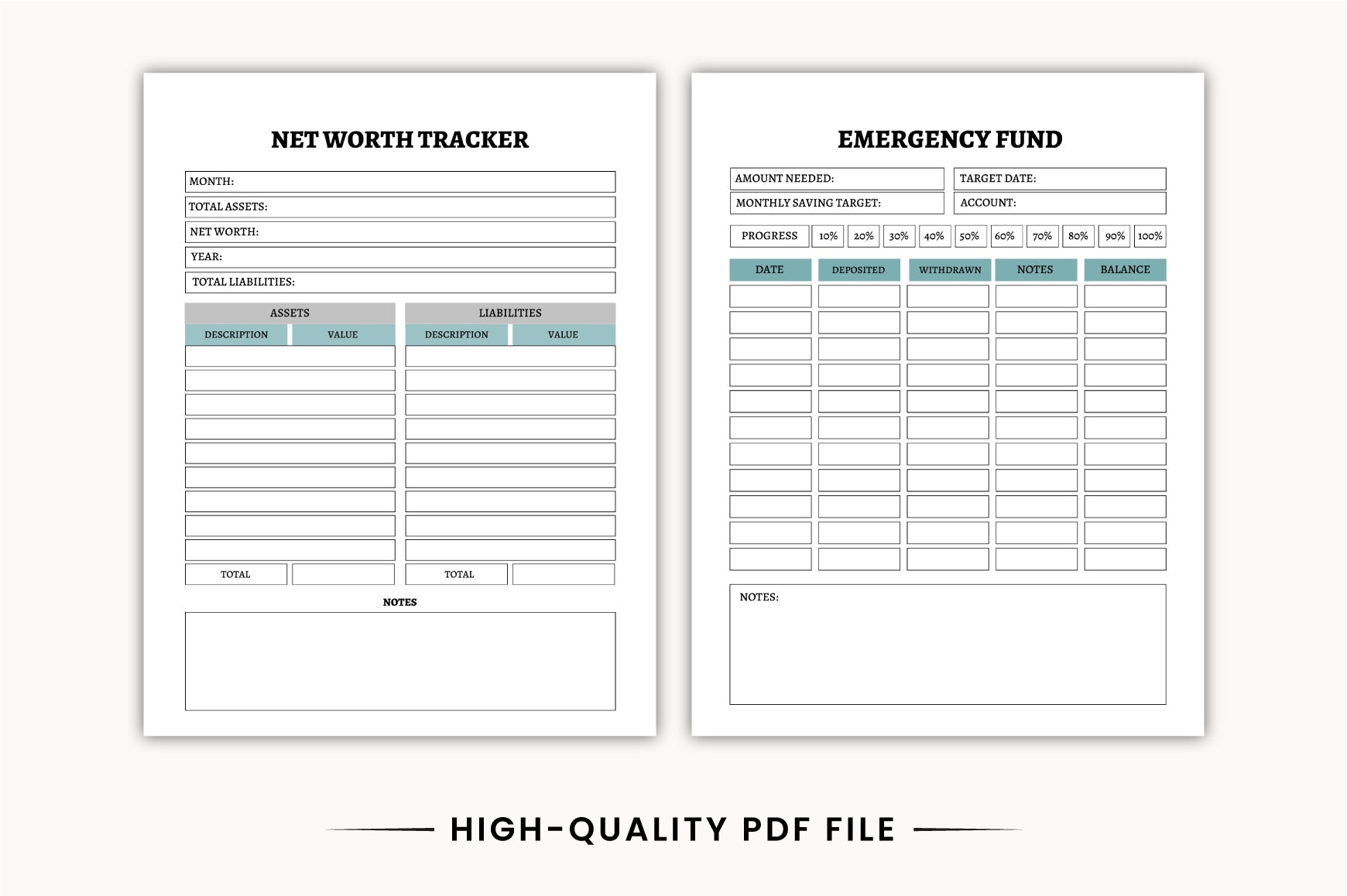 Financial Mindset Planner for Success