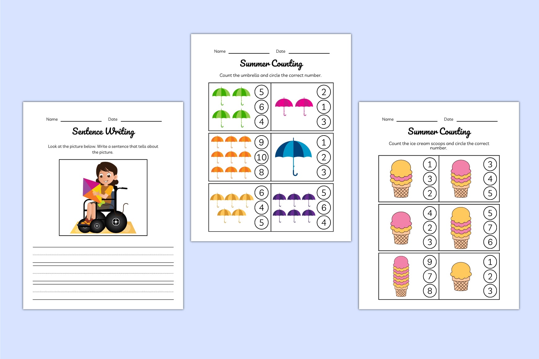 Summer Vacation For Kids Planner