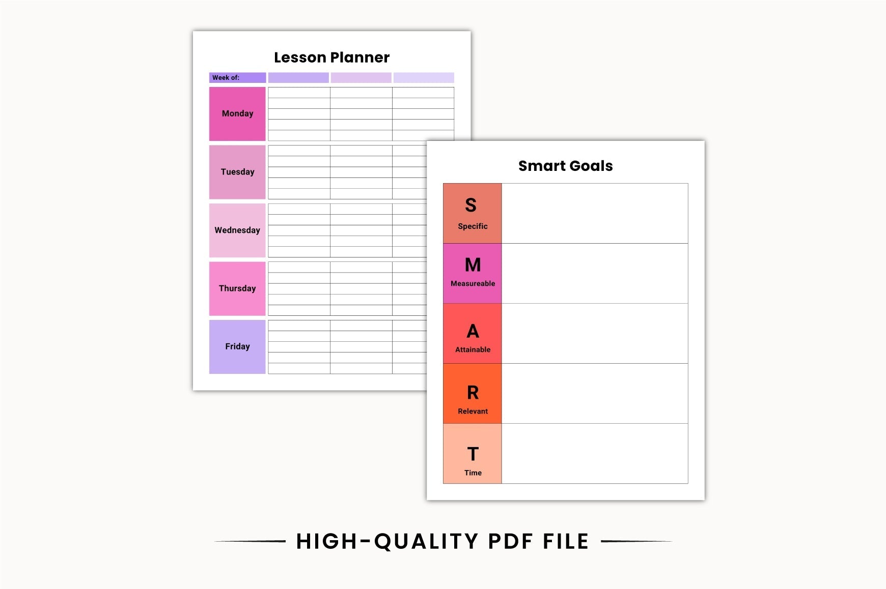 Teacher Academic Planner