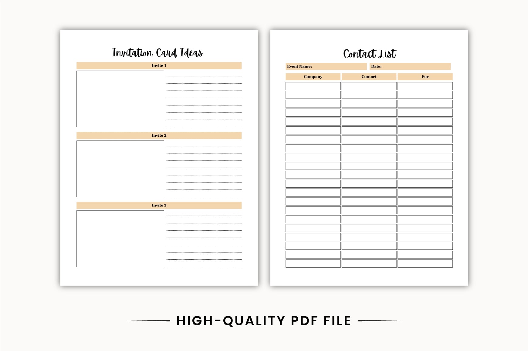 Event Planning Planner