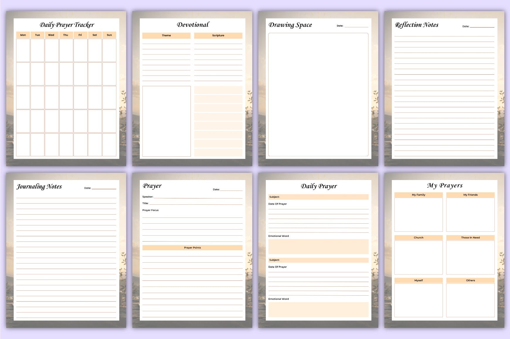 Faith Prayer Reflection Journal