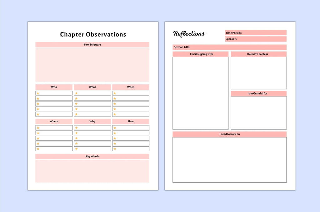 Bible Devotional Planner