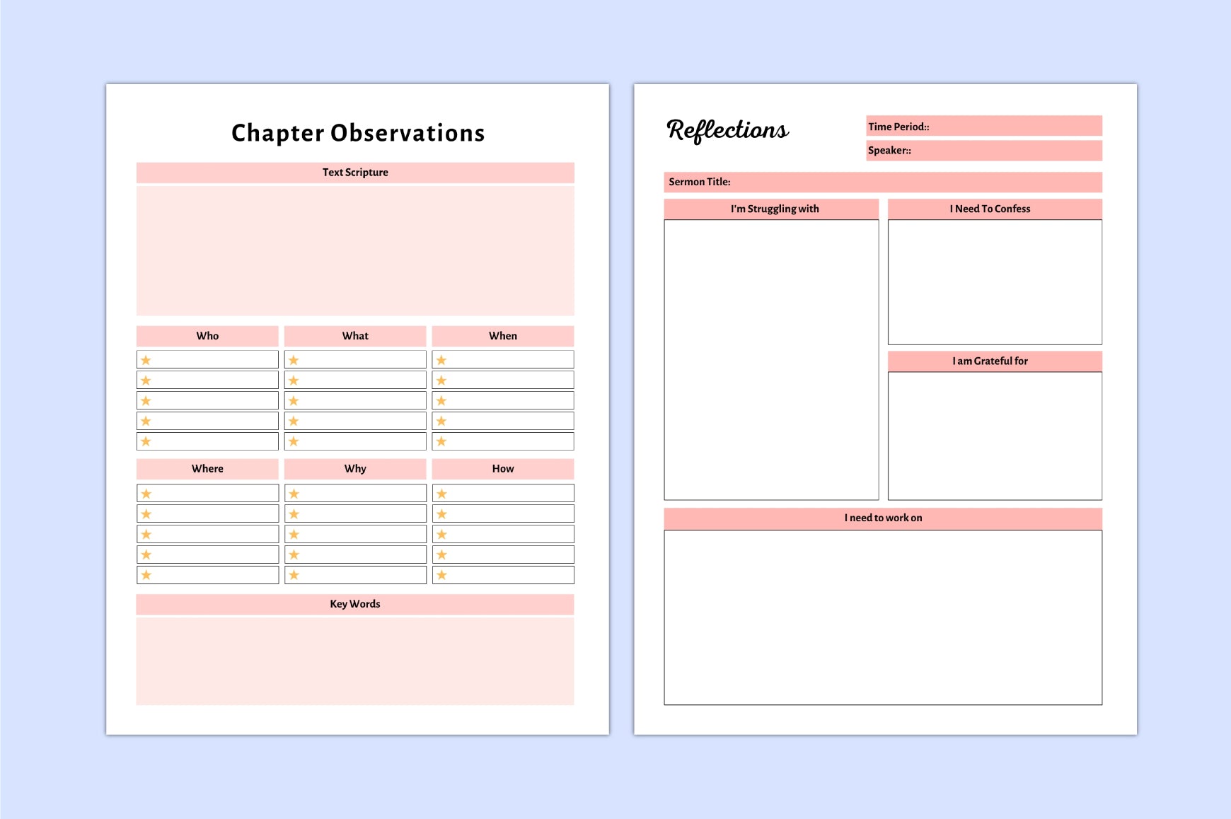 Bible Devotional Planner