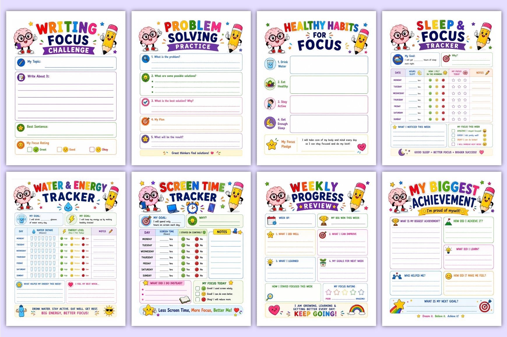 Super Focus For Kids Planner