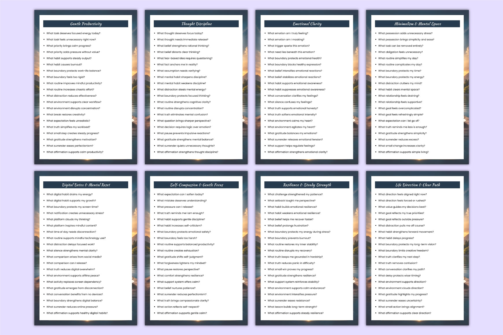 Calm Clarity Prompts Collection