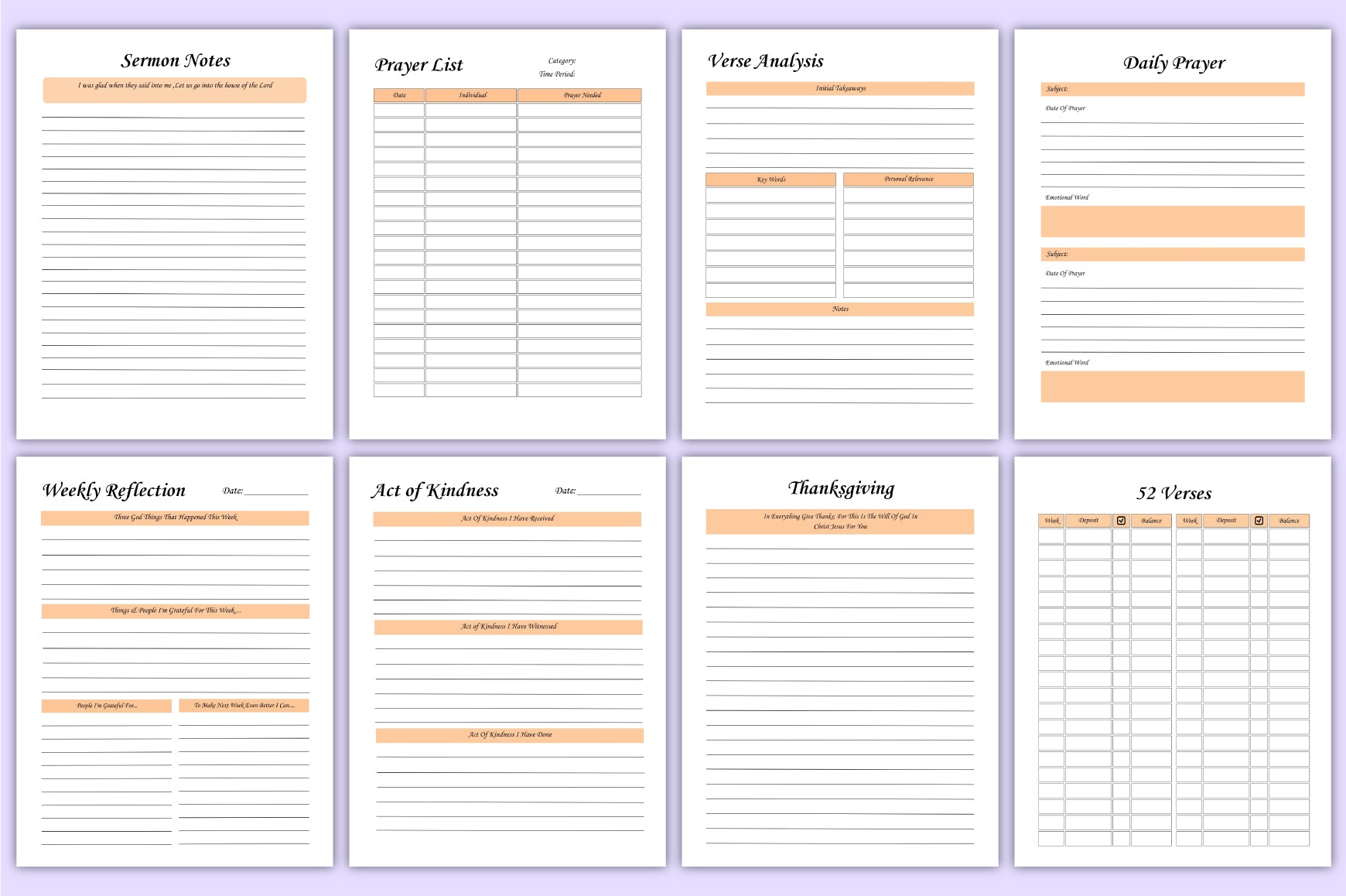 Scripture Study Reflection Journal