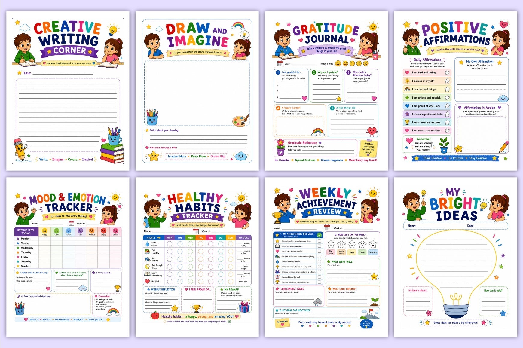 Brain Boost For Kids Planner