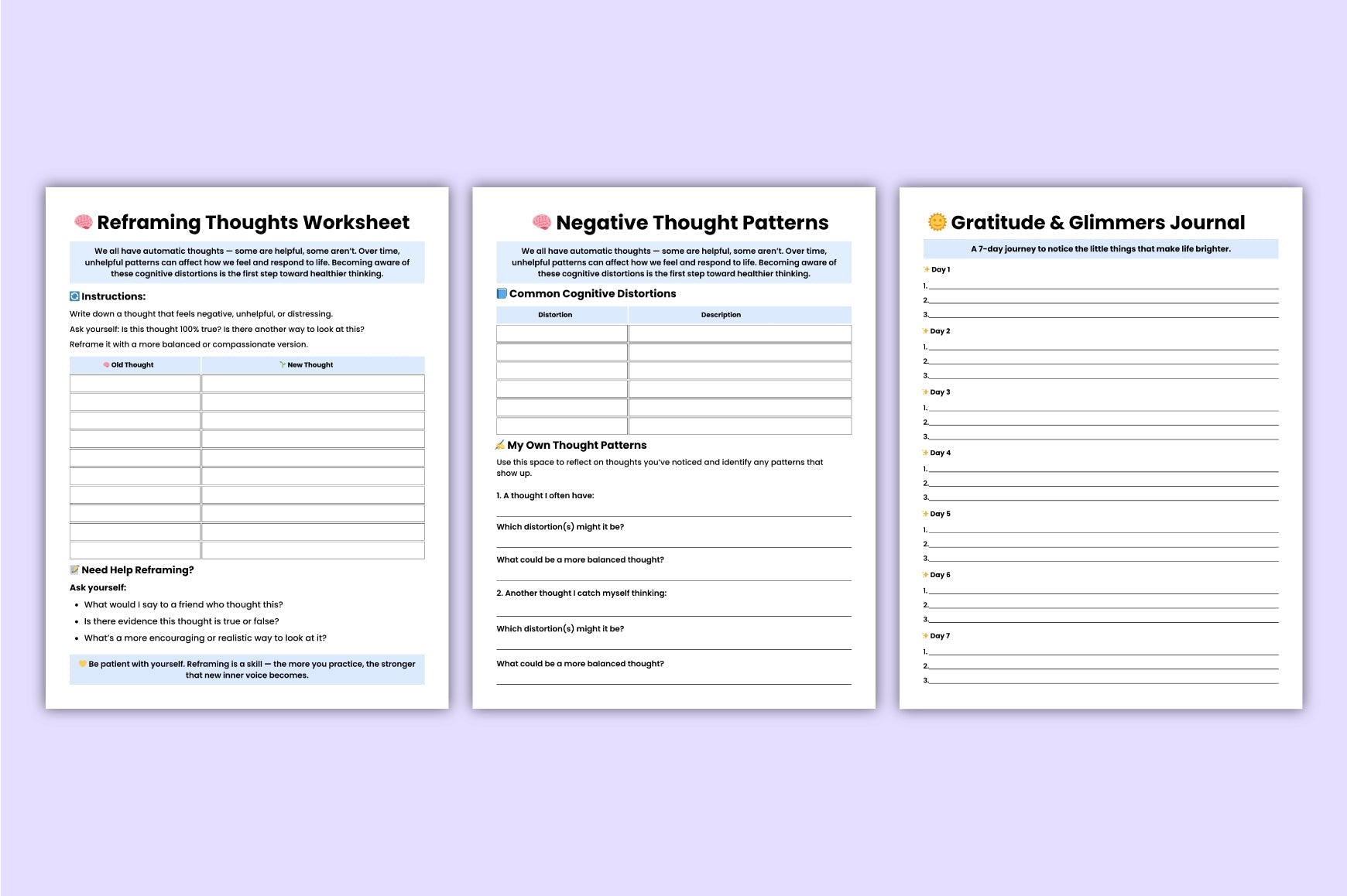 Depression Support Recovery Workbook