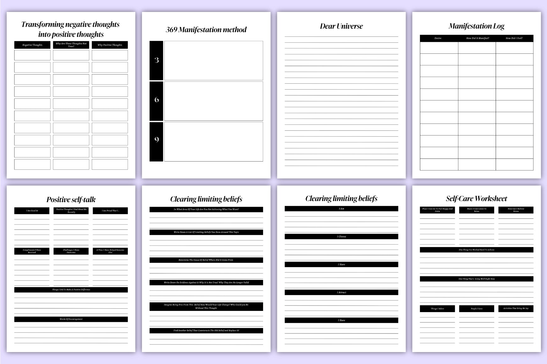 Spiritual Manifestation Planner